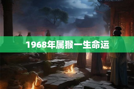 1968年属猴一生命运 1968年属猴一生命运
