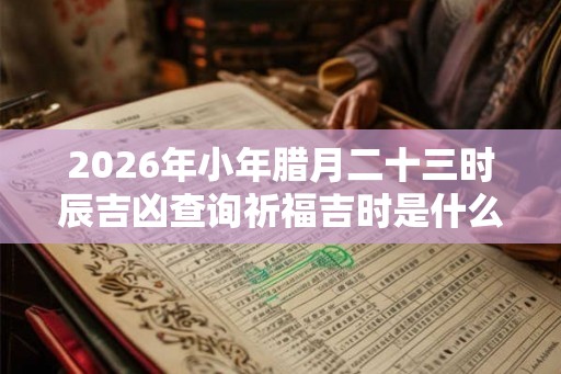 2026年小年腊月二十三时辰吉凶查询祈福吉时是什么时候? 2026年小年腊月二十三时辰吉凶查询祈福吉时是什么时候?