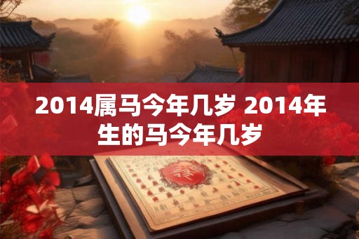 2014属马今年几岁 2014年生的马今年几岁