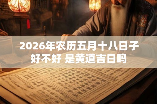 2026年农历五月十八日子好不好 是黄道吉日吗