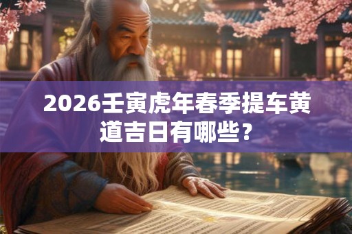 2026壬寅虎年春季提车黄道吉日有哪些？