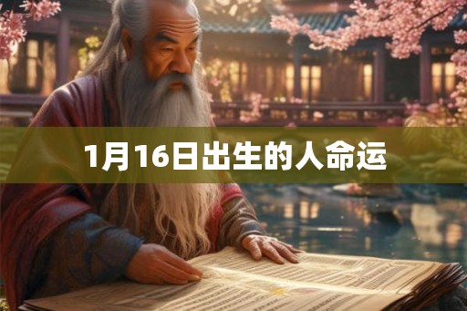 1月16日出生的人命运
