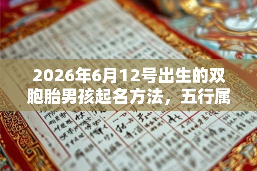 2026年6月12号出生的双胞胎男孩起名方法，五行属什么