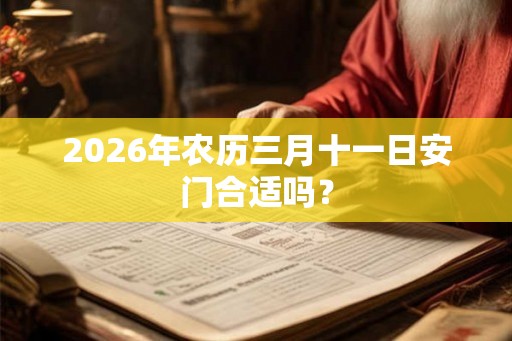 2026年农历三月十一日安门合适吗？