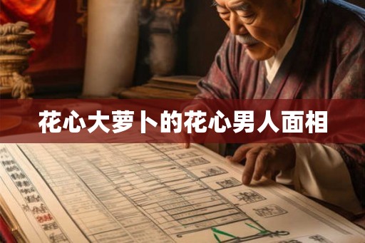 花心大萝卜的花心男人面相