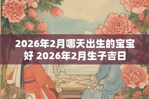 2026年2月哪天出生的宝宝好 2026年2月生子吉日