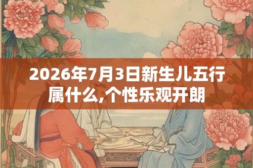 2026年7月3日新生儿五行属什么,个性乐观开朗