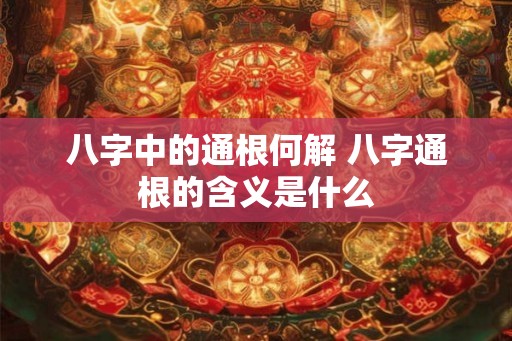 八字中的通根何解 八字通根的含义是什么