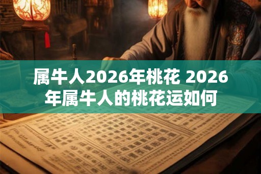 属牛人2026年桃花 2026年属牛人的桃花运如何