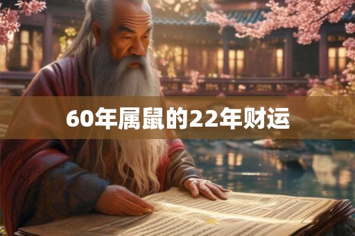 60年属鼠的22年财运