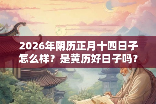 2026年阴历正月十四日子怎么样？是黄历好日子吗？