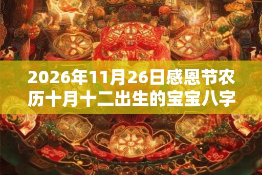 2026年11月26日感恩节农历十月十二出生的宝宝八字是什么 2026年11月26日感恩节农历十月十二出生的宝宝八字是什么