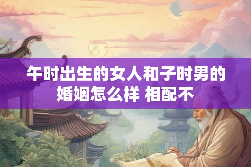 午时出生的女人和子时男的婚姻怎么样 相配不 午时出生的女人和子时男的婚姻怎么样 相配不