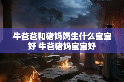 牛爸爸和猪妈妈生什么宝宝好 牛爸猪妈宝宝好