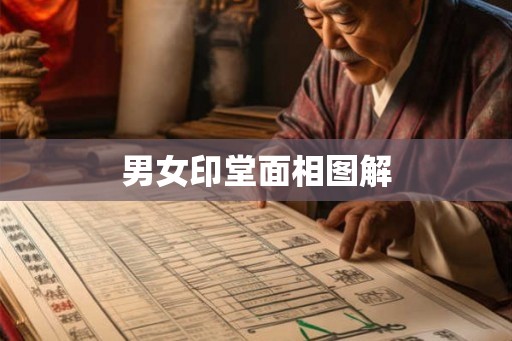 男女印堂面相图解