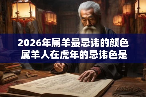 2026年属羊最忌讳的颜色 属羊人在虎年的忌讳色是什么