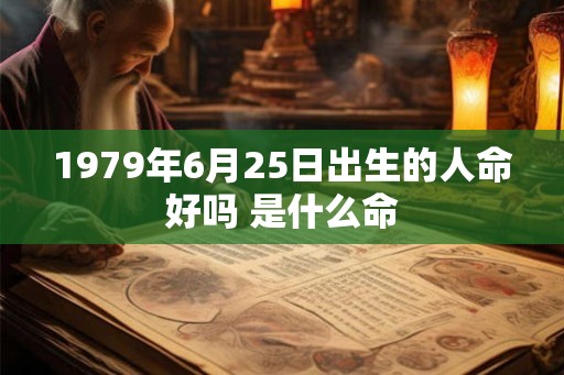 1979年6月25日出生的人命好吗 是什么命
