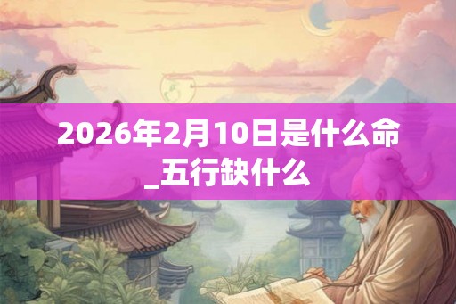 2026年2月10日是什么命_五行缺什么