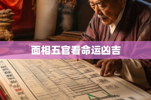 面相五官看命运凶吉