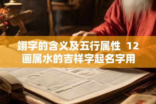 翊字的含义及五行属性 12画属水的吉祥字起名字用 翊字的含义及五行属性 12画属水的吉祥字起名字用