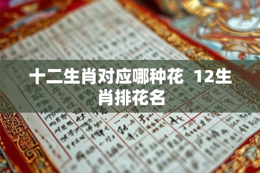十二生肖对应哪种花 12生肖排花名 十二生肖对应哪种花 12生肖排花名