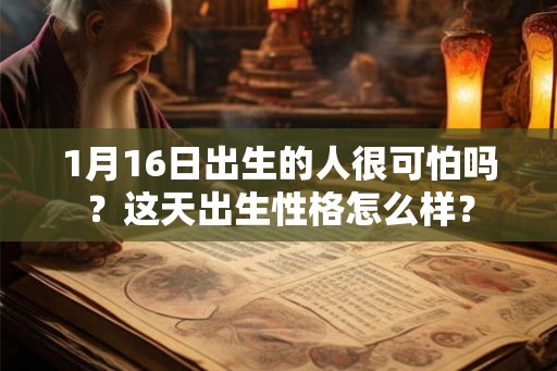 1月16日出生的人很可怕吗?这天出生性格怎么样? 1月16日出生的人很可怕吗?这天出生性格怎么样?