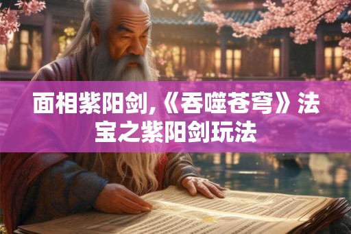 面相紫阳剑,《吞噬苍穹》法宝之紫阳剑玩法