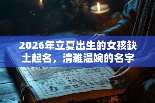 2026年立夏出生的女孩缺土起名,清雅温婉的名字 2026年立夏出生的女孩缺土起名,清雅温婉的名字