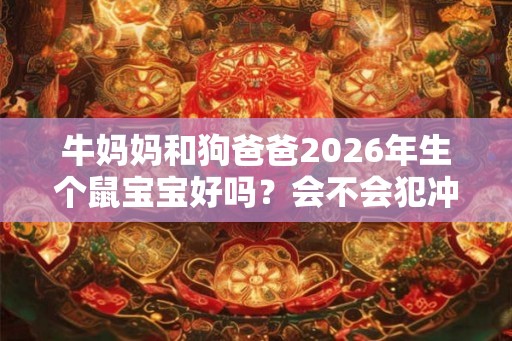 牛妈妈和狗爸爸2026年生个鼠宝宝好吗？会不会犯冲？