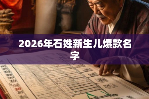 2026年石姓新生儿爆款名字