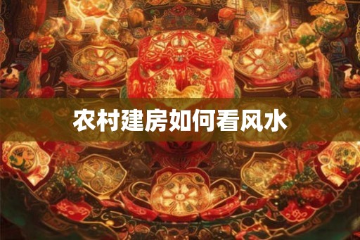农村建房如何看风水