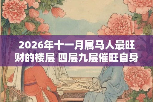 2026年十一月属马人最旺财的楼层 四层九层催旺自身