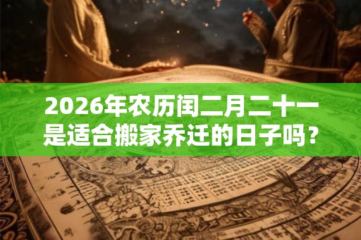 2026年农历闰二月二十一是适合搬家乔迁的日子吗？