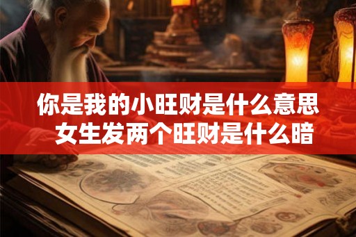 你是我的小旺财是什么意思  女生发两个旺财是什么暗示