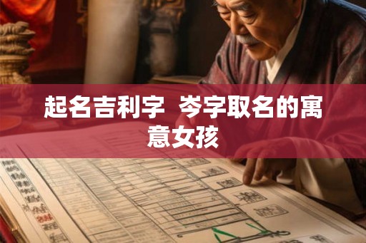 起名吉利字  岑字取名的寓意女孩