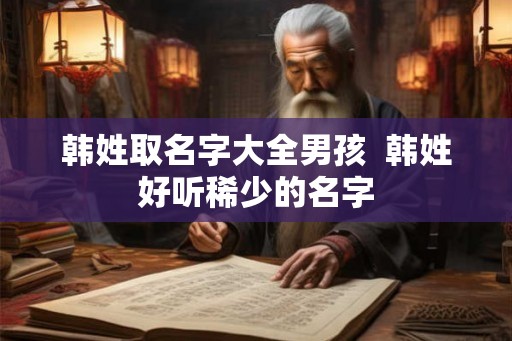 韩姓取名字大全男孩 韩姓好听稀少的名字 韩姓取名字大全男孩 韩姓好听稀少的名字