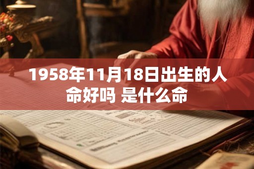1958年11月18日出生的人命好吗 是什么命