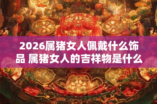2026属猪女人佩戴什么饰品 属猪女人的吉祥物是什么