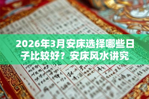 2026年3月安床选择哪些日子比较好？安床风水讲究