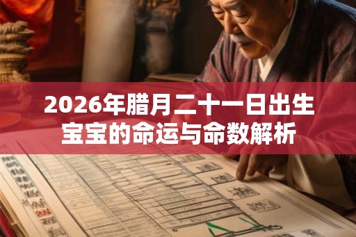 2026年腊月二十一日出生宝宝的命运与命数解析