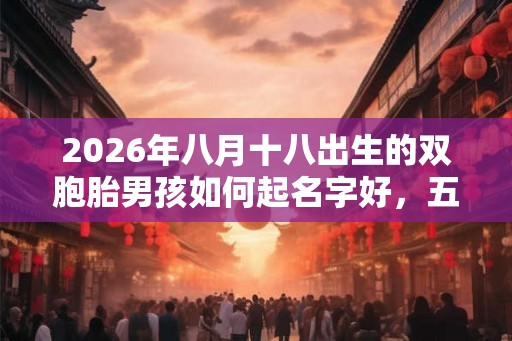 2026年八月十八出生的双胞胎男孩如何起名字好,五行属什么? 2026年八月十八出生的双胞胎男孩如何起名字好,五行属什么?