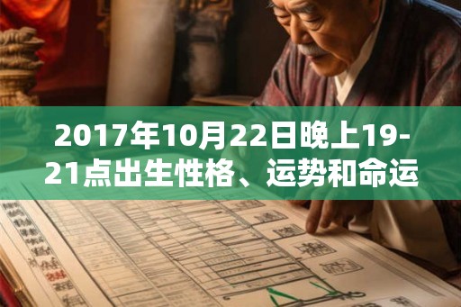 2017年10月22日晚上19-21点出生性格、运势和命运