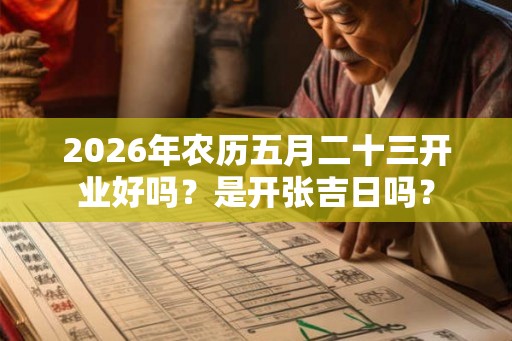 2026年农历五月二十三开业好吗？是开张吉日吗？