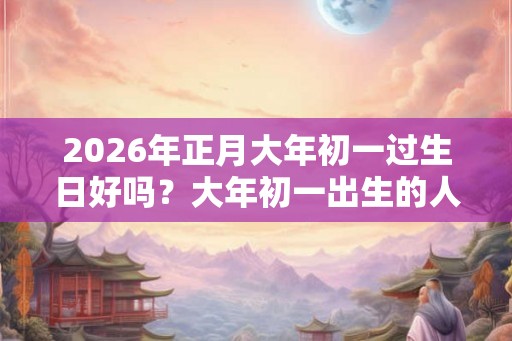 2026年正月大年初一过生日好吗？大年初一出生的人命好不好？