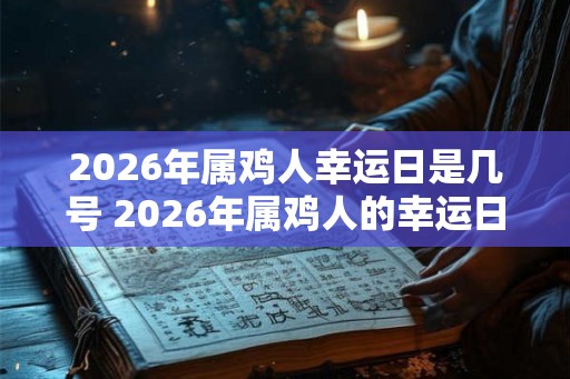 2026年属鸡人幸运日是几号 2026年属鸡人的幸运日是哪天