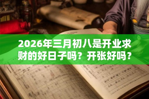 2026年三月初八是开业求财的好日子吗？开张好吗？
