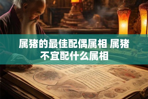 属猪的最佳配偶属相 属猪不宜配什么属相