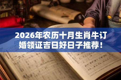 2026年农历十月生肖牛订婚领证吉日好日子推荐! 2026年农历十月生肖牛订婚领证吉日好日子推荐!