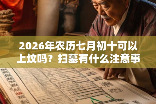 2026年农历七月初十可以上坟吗？扫墓有什么注意事项？