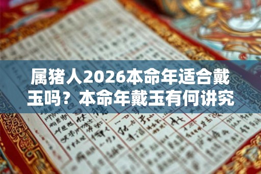 属猪人2026本命年适合戴玉吗？本命年戴玉有何讲究？